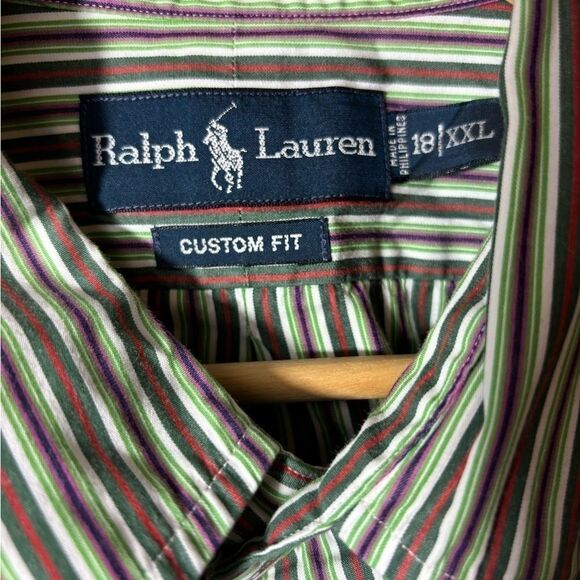 RALPH LAUREN XXL 18 custom fit button up shirt - Picture 5 of 5